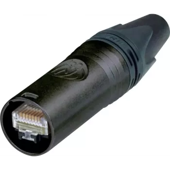Neutrik RJ45 etherCON CAT6 A Steckverbinder, gerade Pol: 8P8C NE8MX6-B Schwarz NE8MX6-B 1 Stück (NE8MX6-B)