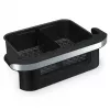 Heißluftfritteuse Tristar FR-9078 Double 10 L, 2800 W, Touch-Steuerung, LCD, schwarz/Edelstahl