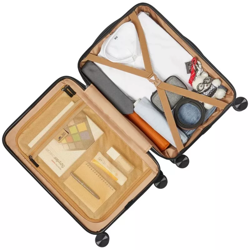 Kabinenkoffer Rivacase Clark ECO 8181 — kompakter Handgepäckkoffer, schwarz