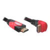 HDMI-Kabel DeLOCK 3m HDMI Typ A Standard Schwarz Rot