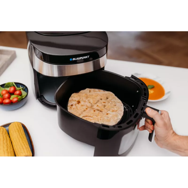 Fritteuse Blaupunkt AFD722 7,2 L, 1800 W, 40–200 °C, Touch-LED, Aluminium, weiß