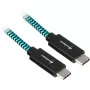 Sharkoon USB 3.2 Gen 2 Kabel USB-C-Stecker> schwarz/Hellblau 1 Meter - Kabel - Digital/Daten