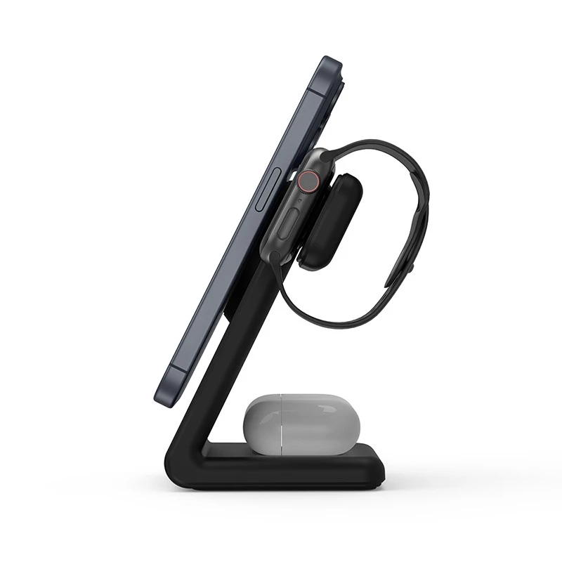 Indoor-Ladegerät Crong CRG-MSPS-BLK Smartwatch Schwarz Lightning USB Kabellos