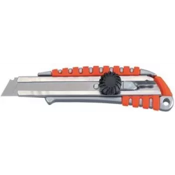 MAUL Cutter Professional Plus, 18 mm, gummierte Griffzone Klinge Edelstahl (77618-09)