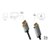 LogiLink CDA0107 Videokabel-Adapter 2 m DisplayPort HDMI Schwarz Grau