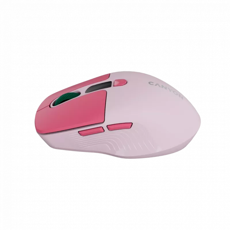 Canyon MW-26 - 2in1 kabellose optische Maus Bluetooth / 2,4 GHz - leise - pink