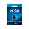 SDXC-Speicherkarte Lexar 128GB UHS-I 800xPRO Class 10 U3 V30 — 150 MB/s Lesen, 45 MB/s Schreiben, Schwarz