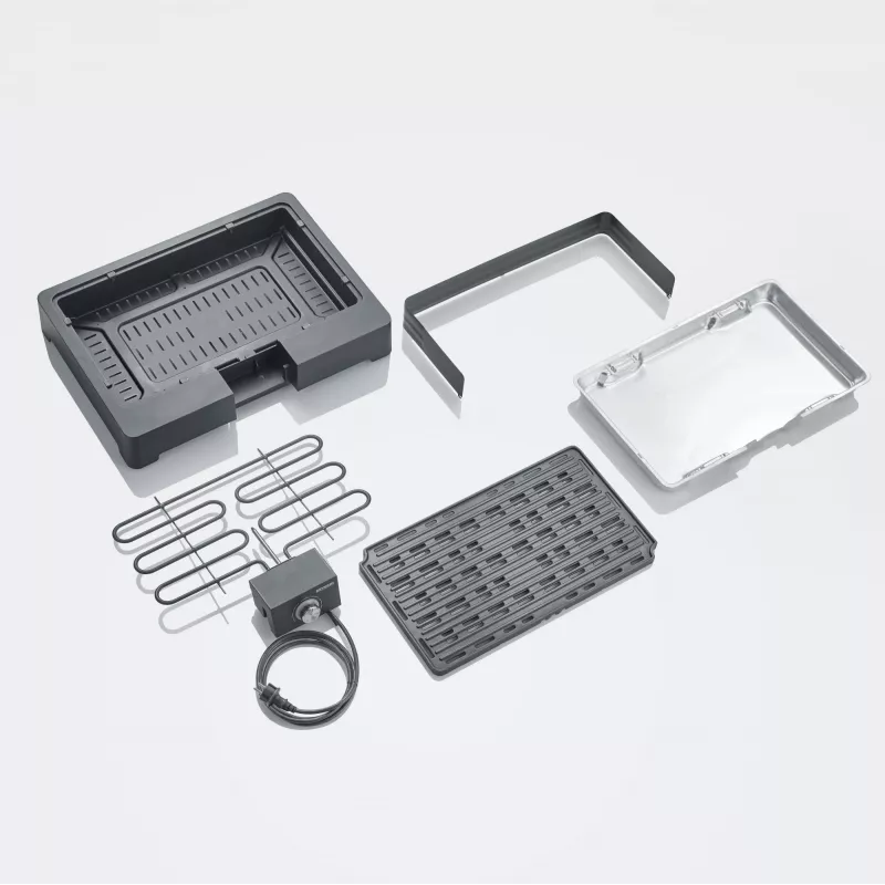 Elektrogrill Severin PG 8568 2200 W Schwarz Rechteckige Kochfläche