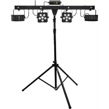 LED-Laser-Bar-Set EUROLITE KLS PRO FX mit M-4 Lautsprecherstativen Beleuchtungssystem
