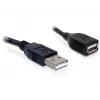 USB 2.0 Verlängerungskabel DeLOCK 82457 0,15 m Schwarz