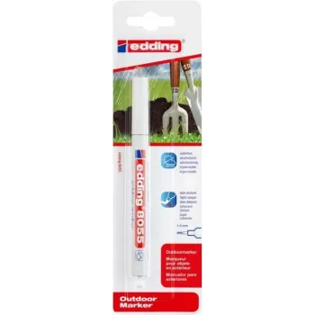 Edding 8055 Permanentlackmarker, feine Spitze 1-2 mm, Weiß