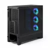 Fractal Design Pop 2 Air Schwarz Solid Midi-Tower-PC-Gehäuse — ATX-Unterstützung, 3x 120 mm Frontlüfter, 2,5/3,5-Zoll-Laufwerksschächte, 215×481×462 mm