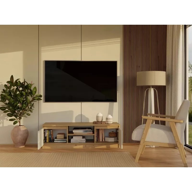 MALWA 120 TV-Schrank, Artisan-Eiche/Kaschmir