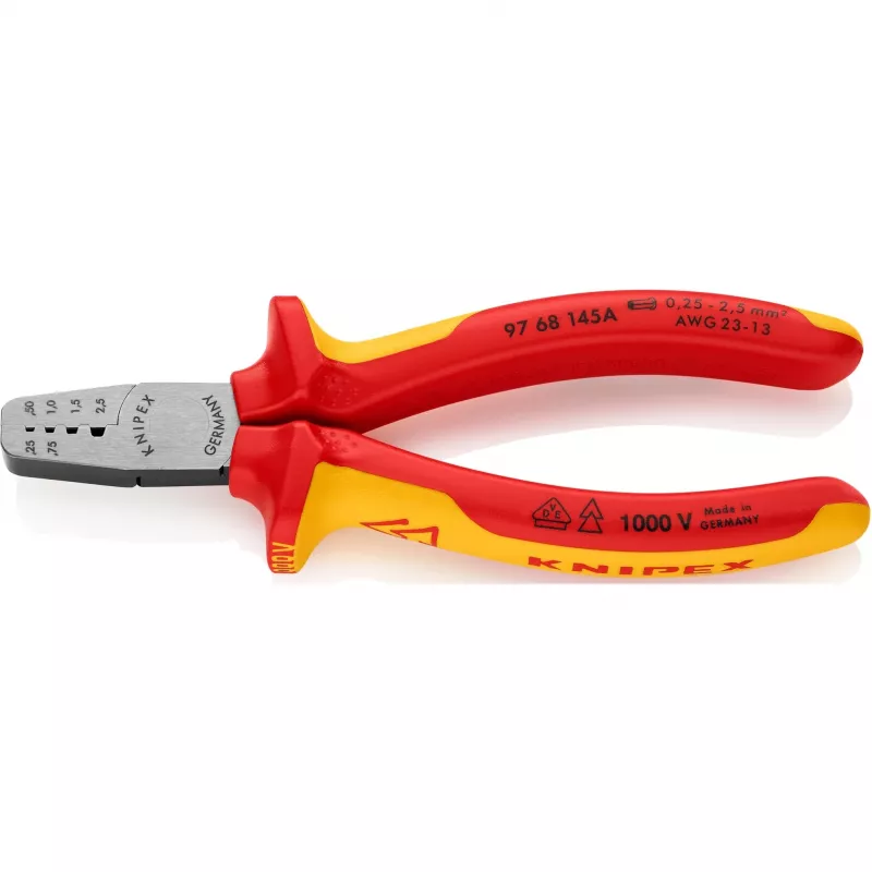 Kabel-Crimpzange Kombiwerkzeug Knipex 97 68 145 A