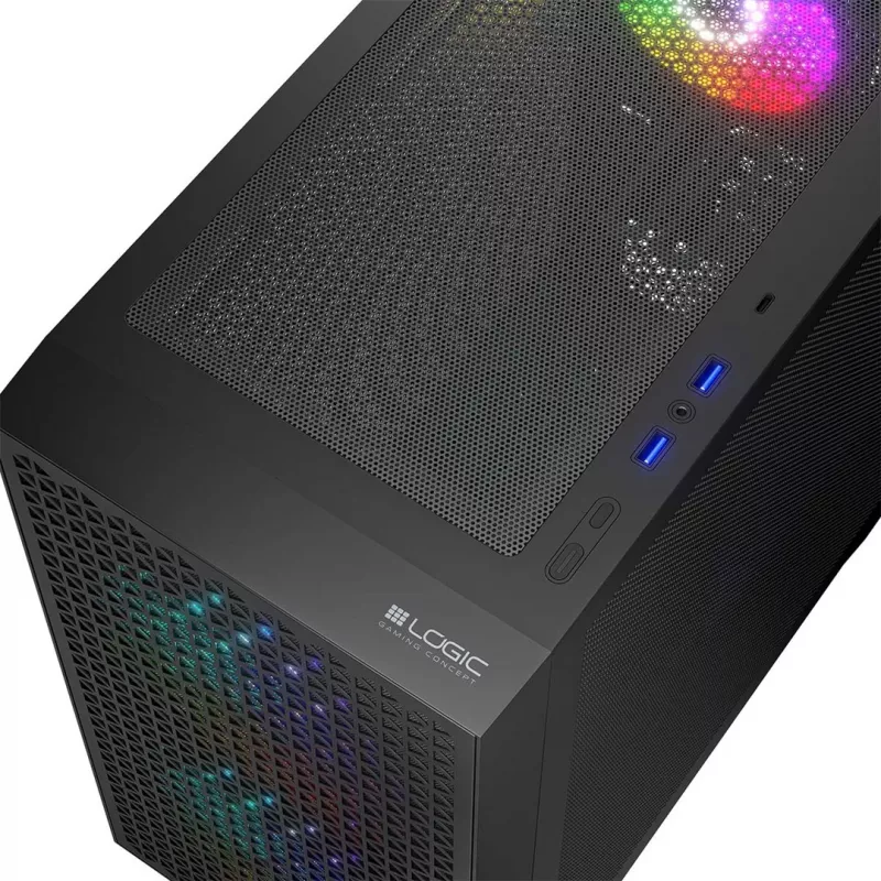 Logic DART PRO ARGB MINI USB-C PC-Gehäuse Schwarz