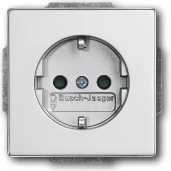 BUSCH JAEGER 2013-0-5272 - CEE 7/3 - 2P+E - Silber - 250 V - 16 A - 63 mm