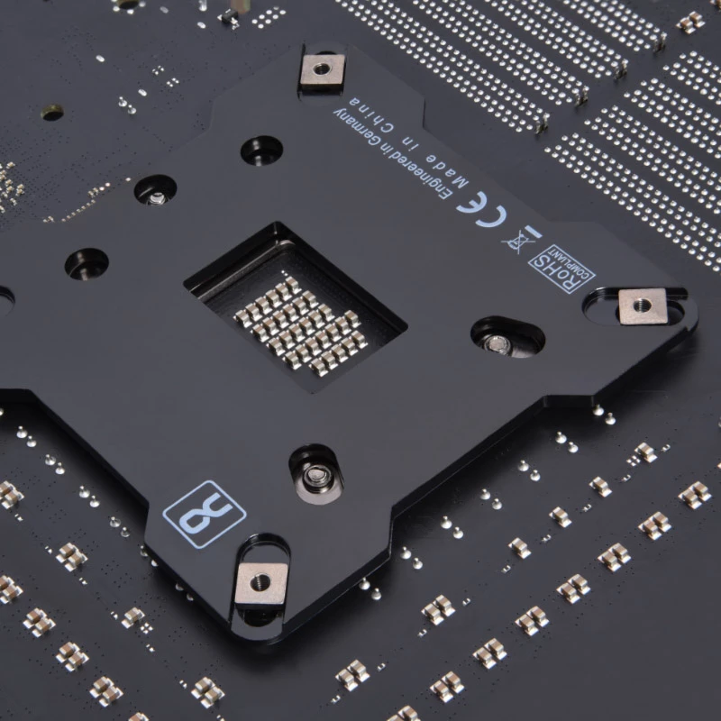 Backplate Alphacool 13071 Edelstahl Schwarz 90mm