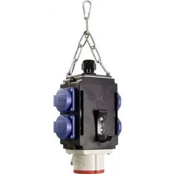 Stromverteilungswürfel AS Schwabe Energy Cube II IP44 mit 4 Steckdosen 16A 230V und 1 CEE 16A