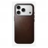 Handyhülle Nomad Traditional Leather Case für iPhone 17 Pro, Leder-Mikrofaser, passend für 6,3 Zoll (16 cm), braun