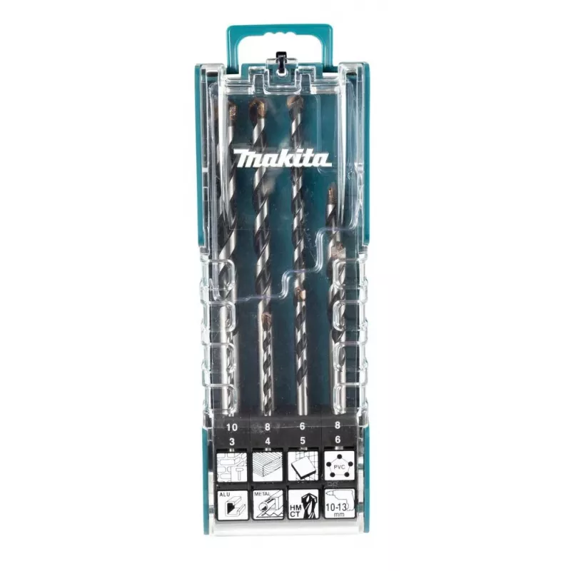 MAKITA Set Universal-Bohrer HM/CT 8 Stk.