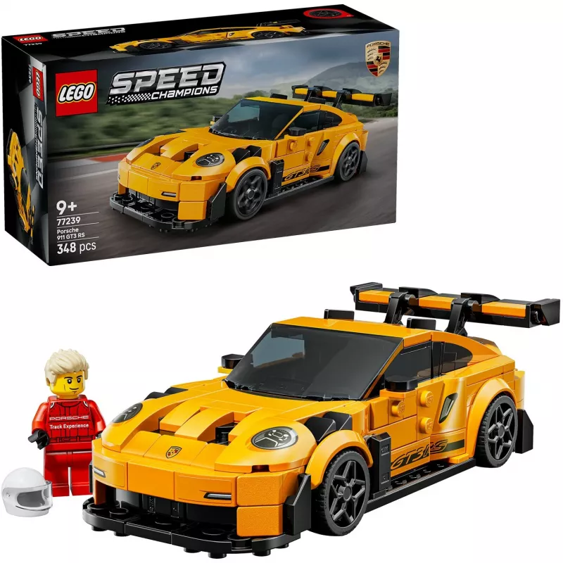Konstruktionsspielzeug LEGO Porsche 911 GT3 RS Speed Champions 77239 — Maßstab 1:18, 348 Teile, 9+ Jahre