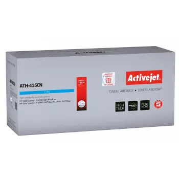 Activejet ATH-415CN Toner (Ersatz für HP 415A W2031A; Supreme; 2100 Seiten; blau) mit Chip