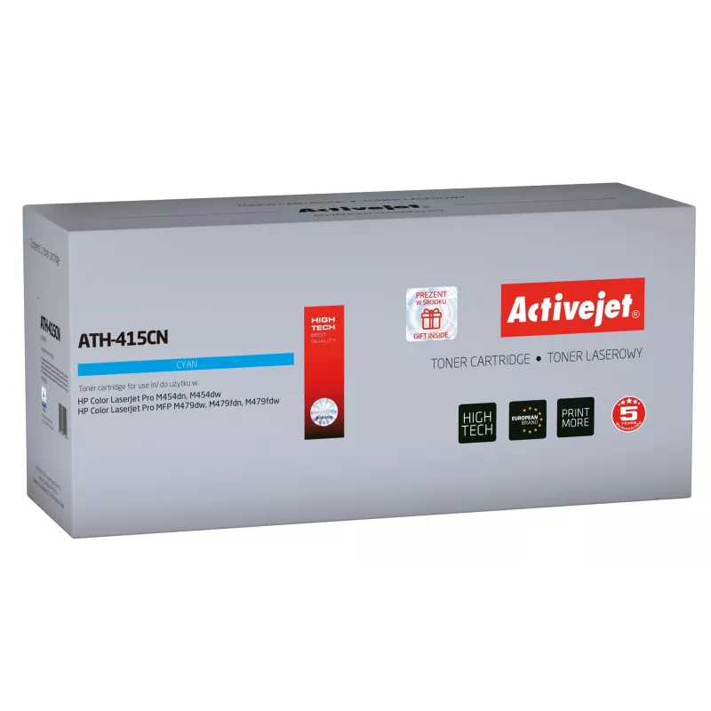 Activejet ATH-415CN Toner (Ersatz für HP 415A W2031A; Supreme; 2100 Seiten; blau) mit Chip