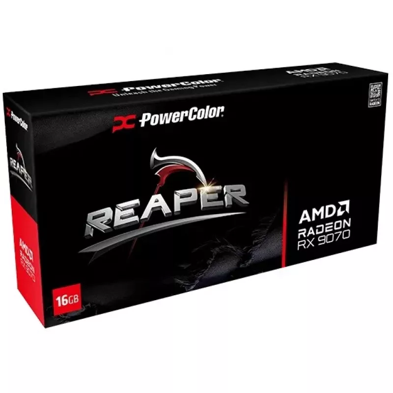 Grafikkarte PowerColor Radeon RX 9070 16 GB GDDR6 PCIe 5.0, 2520 MHz Boost, 3x DisplayPort 2.1a + HDMI 2.1b, 2x 8-Pin
