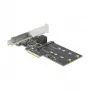 SATA- und M.2-PCI-Express-Karte DeLOCK 3 Port SATA und 2 Slot M.2 Key B