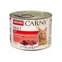 Nassfutter für Katzen Animonda Carny Dose 200 g — Rind, getreidefrei, glutenfrei, für ausgewachsene Katzen, geeignet bei Futtermittelallergien