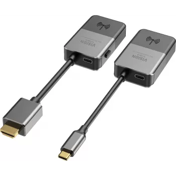 Drahtloser Audio/Video-Extender VISION TC-USBCW HDMI über Wi‑Fi 5, USB‑C-Unterstützung
