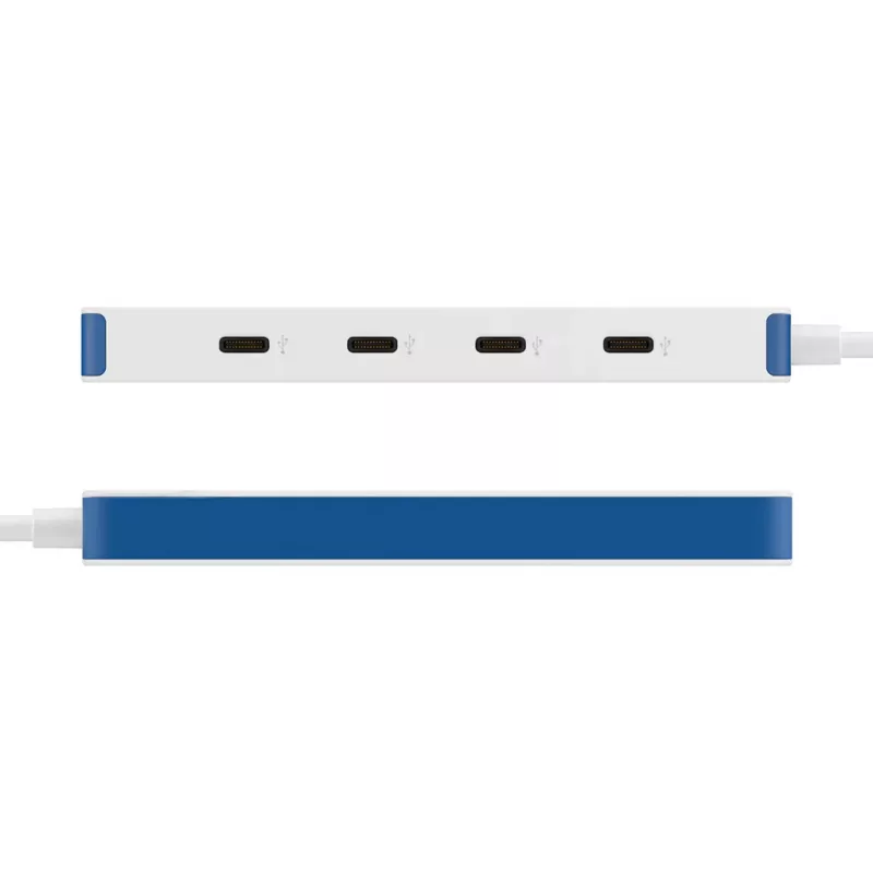 Hyper HyperDrive Flex 4-Port USB-C Hub, Weiß/Blau | HD5201BUGL