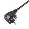 Akyga AK-PC-04A Stromverteilerkabel CEE 7/7 auf 2x IEC C13, 1,8 m, Schwarz
