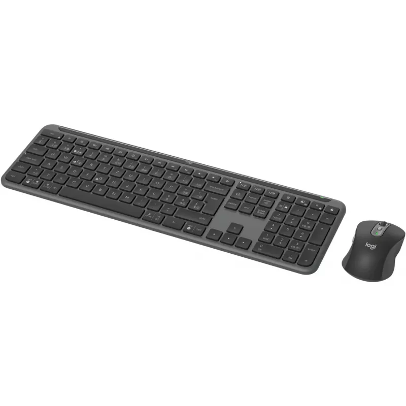 Logitech Signature Slim Combo MK950 for Business - Tastatur-Maus-Set - 100% - Vollgröße - Kabellos - Bluetooth 5.1 LE - QWERTZ - Schweizer - Graphit (920-012503)