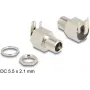 DeLOCK Anschluss DC 5,5 x 2,1 mm Buchse Einbau Lötversion gewinkelt 20 V 10 A