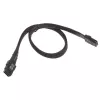 SilverStone CPS02 - SATA- / SAS-Kabel - mit Sidebands - SAS 12Gbit/s - 4-Lane - 4 x Mini SAS (SFF-8087) (W) bis 4 x Mini SAS (SFF-8087) (W) - 50cm - S