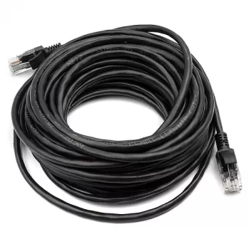 Cable Cat5E UTP, 10m, Schwarz