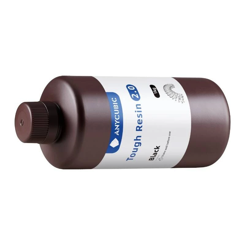 Photopolymer-Harz AnyCubic Tough Resin 2.0 Schwarz 1 kg SRX2BK-101A