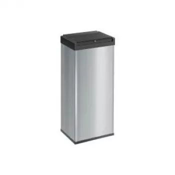 Abfalleimer Hailo BIG BOX 60L SIL 6460-312, 60 L Fassungsvermögen, silber