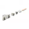 DELOCK Keystone-Modul RJ45-Buchse zu LSA Cat.6A werkzeugfrei 45° abgewinkelt geschirmt mit Metallverrastung