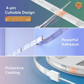 Meross MSL320 Strip-Licht Universelles Streifenlicht 5 mm