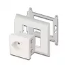 Geerdete Steckdose DELOCK Easy 45 T13 Schweiz 45×45 mm, 250 V / 10 A, weiß