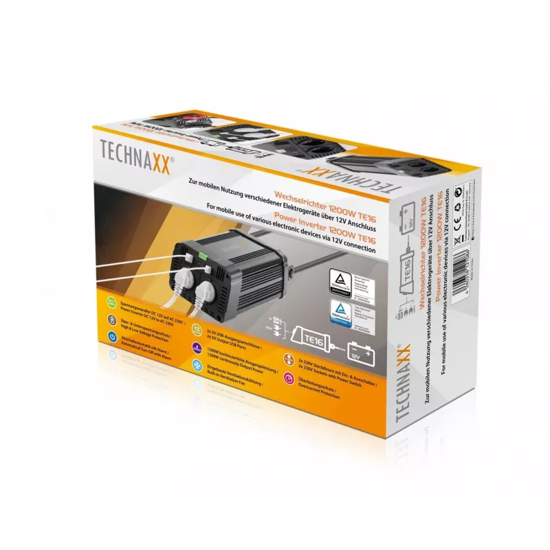 Technaxx TE16 Spannungswandler 1200W