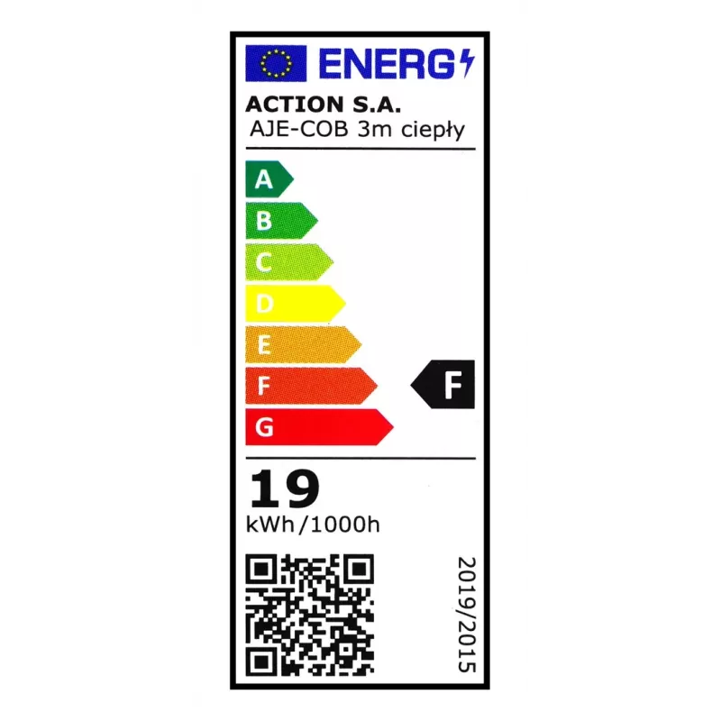 Activejet AJE-COB 3m ciep LED-Streifen Universal-LED-Streifen Innenbereich