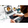 Wacom One by Medium Grafiktablett Schwarz, Rot 2540 lpi 216 x 135 mm USB