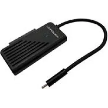 LC-Netzteil USB-C f.1xNVMe-M.2 SSD&1x2.5''/3.5''/HDD - Adapter (LC-ADA-USB-SATA-NVME)