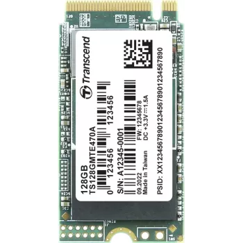 Transcend MTE470A 128 GB Intern M.2 PCIe NVMe SSD 2242 3.0 x4 Retail (TS128GMTE470A)