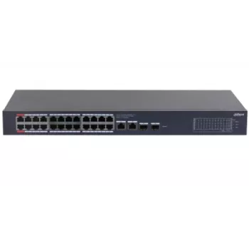 Dahua Technology CS4228-24GT-375 Managed L2 Gigabit Ethernet (10/100/1000) Power over Ethernet (PoE) Schwarz