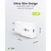 USB-C PD GaN schlank-Schnellladegerät (30 W) (Weiß)