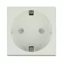 Steckdose DELOCK CEE 7/3 (Typ E) weiß, 250 V, 16 A, 4000 W
